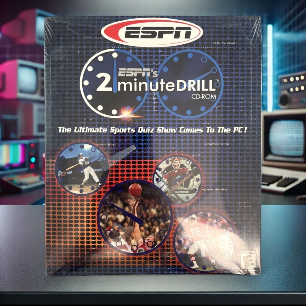 ESPN 2-Minute Drill PC Big Box Sealed 2000